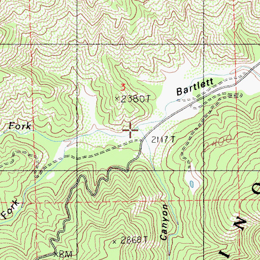 Topographic Map of Franklin Canyon, CA