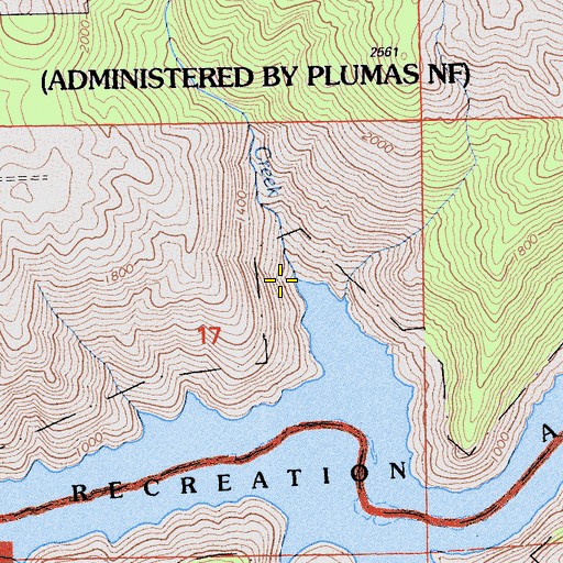 Topographic Map of Frazier Creek, CA