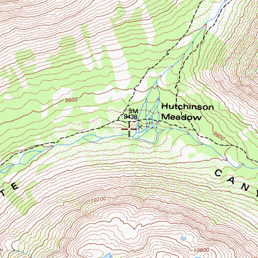 Topographic Map of French Canyon, CA