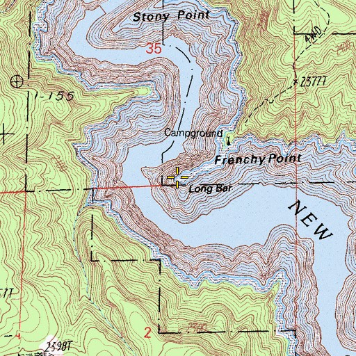 Topographic Map of Frenchy Point, CA
