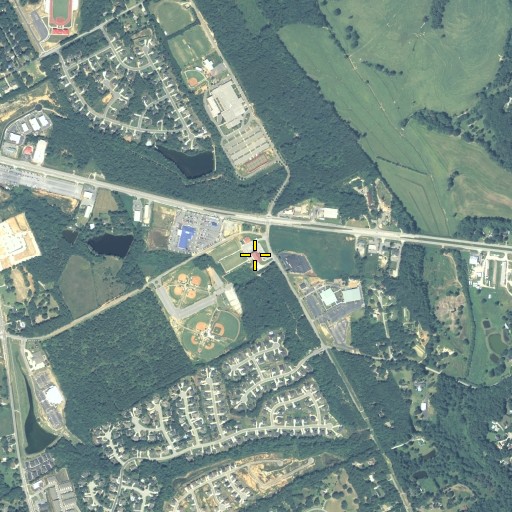 Aerial/Satellite Image of Walton County Fire Rescue Department Station 2, GA