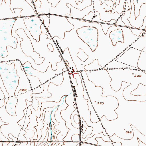 Topographic Map of Burke County Emergency Management Agency Engine Company 7, GA