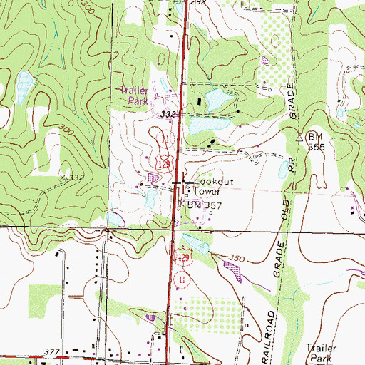Topographic Map of Georgia Forestry Commission, GA