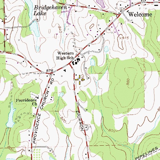 Topographic Map of Coweta County Fire Department Station 8, GA