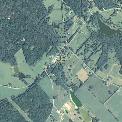 Aerial/Satellite Image of Morgan County Fire Rescue Department Station 5, GA