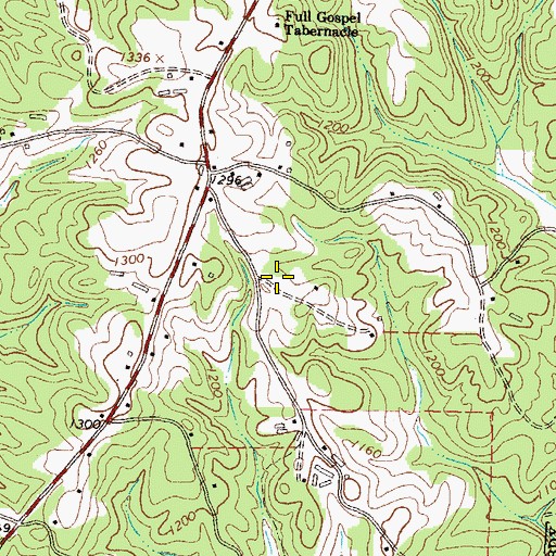 Topographic Map of Hall County Fire Services Station 15, GA