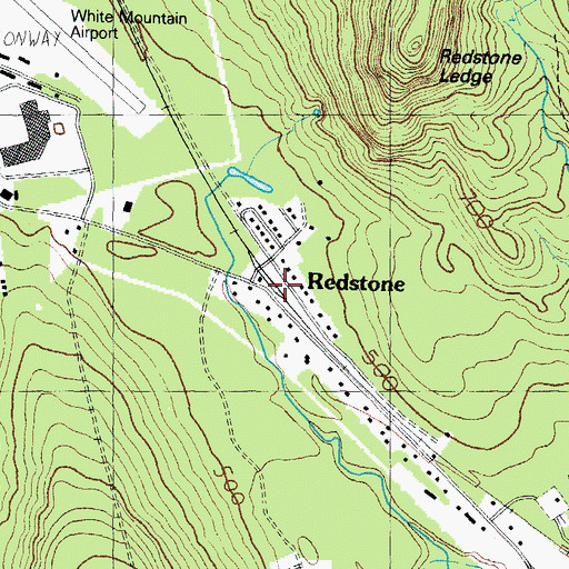 Topographic Map of Redstone Fire Department, NH