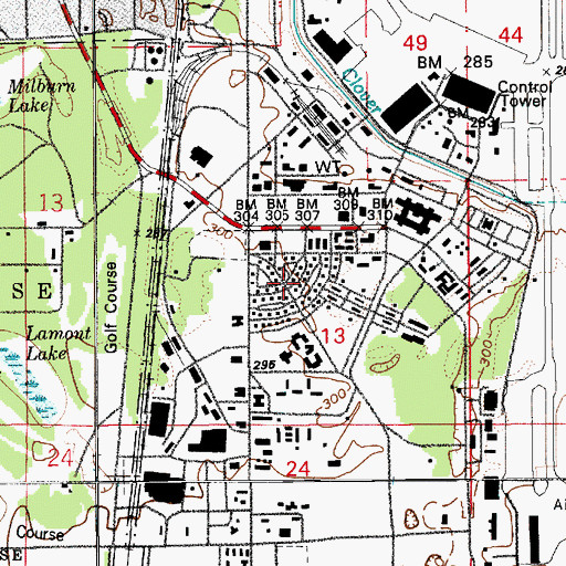 Topographic Map of McChord Air Force Base Child Development Center, WA