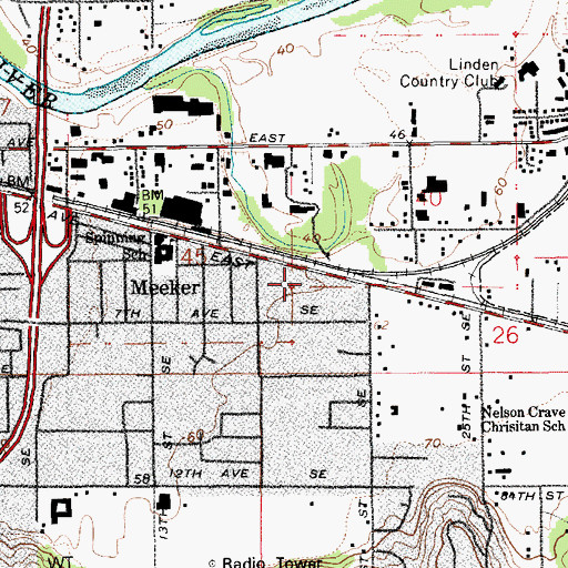Topographic Map of Alphabet Preschool and Learning Center, WA