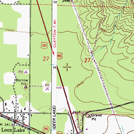 Topographic Map of Loon Lake Sewer District 4 Sewage Treatment Plant, WA