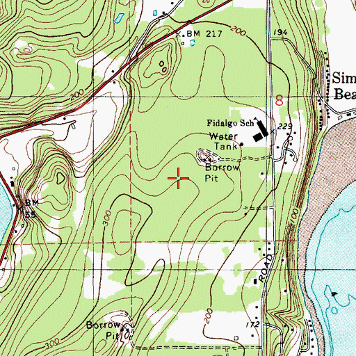Topographic Map of ASC Sand and Gravel Quarry, WA