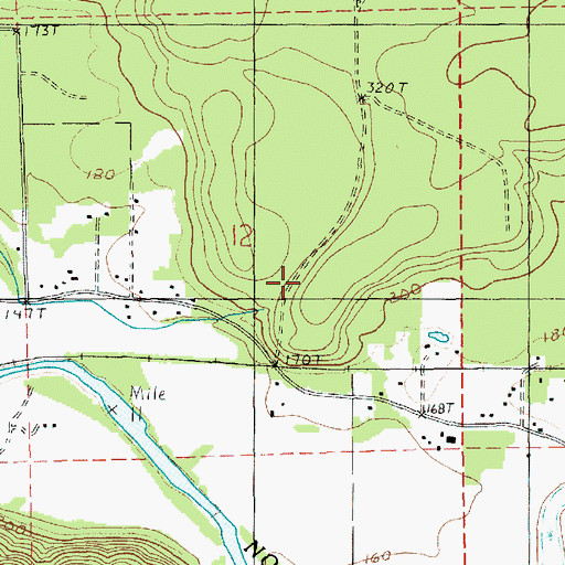 Topographic Map of Oso Gravel Quarry, WA