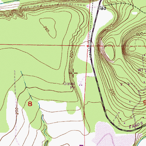 Topographic Map of Skagit Quarry, WA