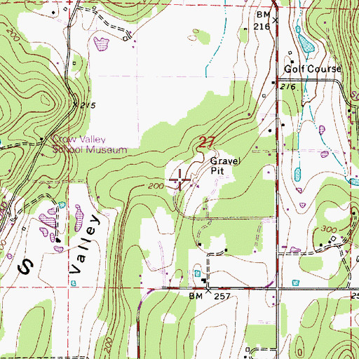 Topographic Map of Elco Pit, WA