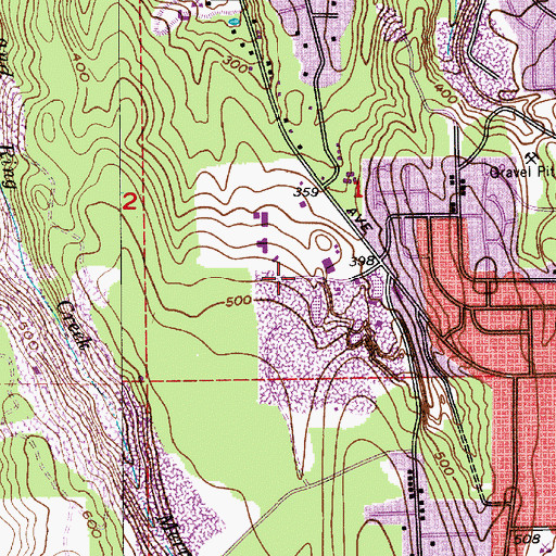 Topographic Map of Everett Pit, WA