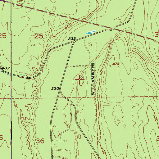 Topographic Map of Thorndyke Pit Road Quarry, WA