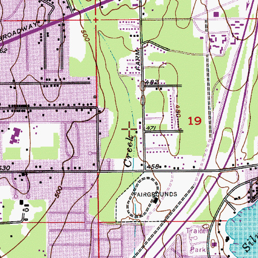 Topographic Map of A World Discovery Montessori School, WA