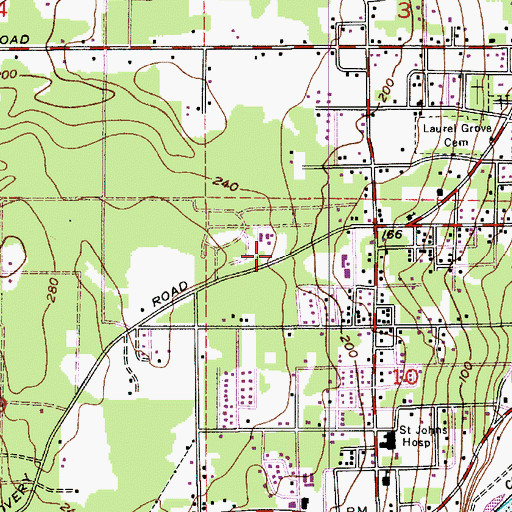 Topographic Map of Caring Hands Daycare Center, WA