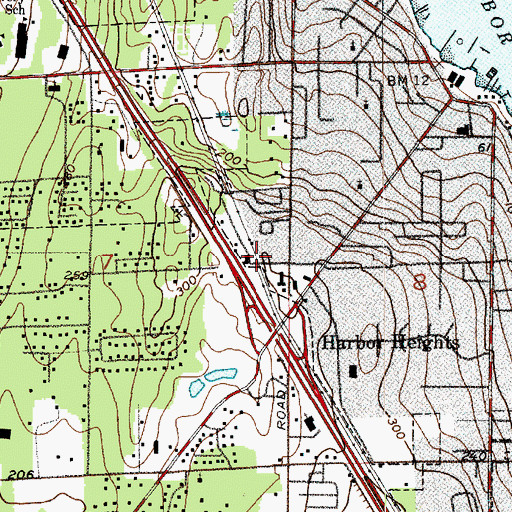 Topographic Map of Kindercare Learning Center 1336, WA