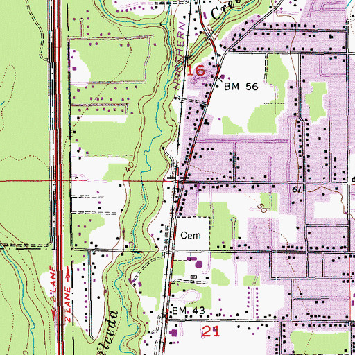 Topographic Map of Messiah Lutheran Preschool, WA