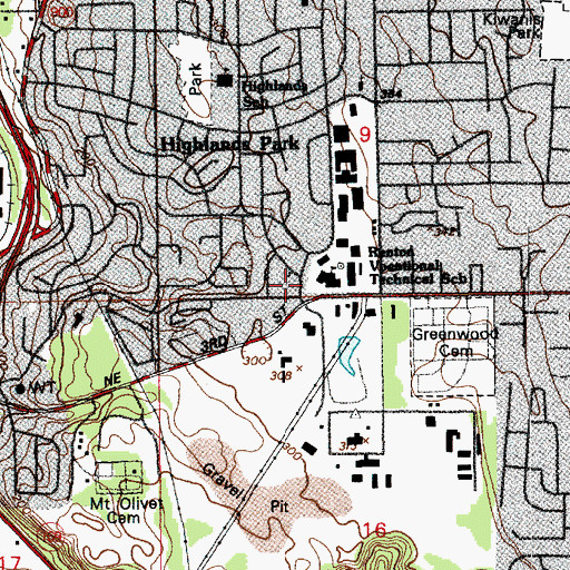 Topographic Map of Renton Technical College Technology Resource Center, WA