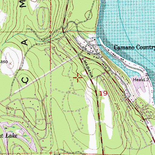Topographic Map of South Camano Substation, WA