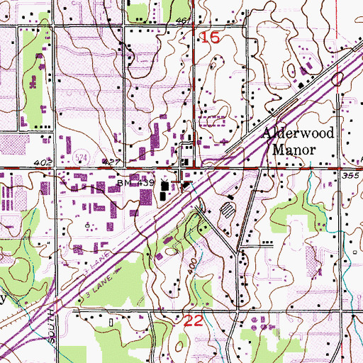 Topographic Map of Alderwood Manor Substation, WA