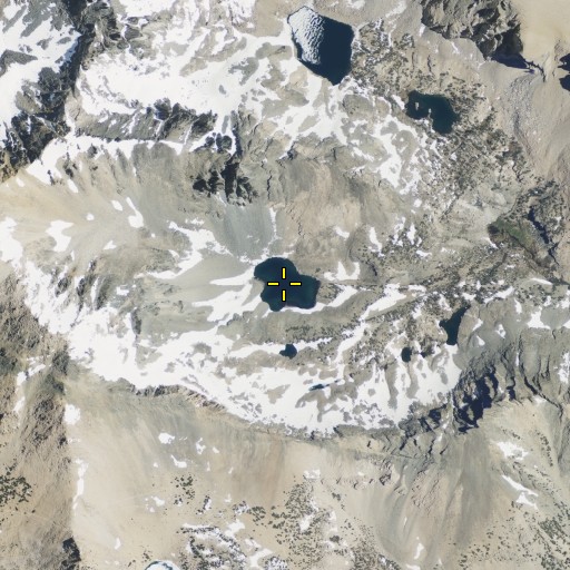 Aerial/Satellite Image of Golden Trout Lake, CA