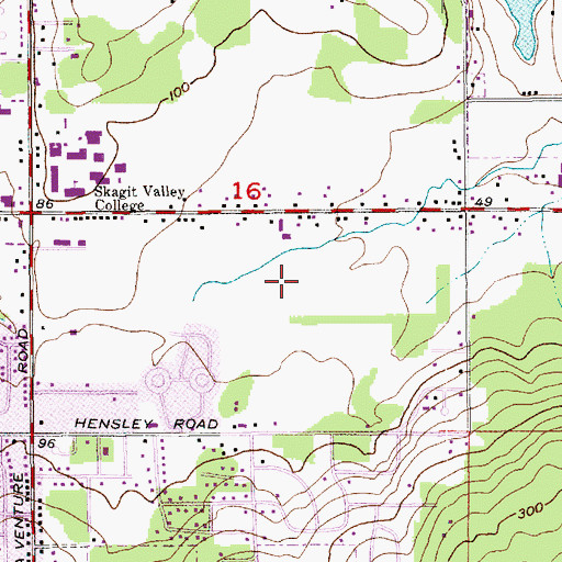 Topographic Map of Skagit Valley Mobile Manor, WA