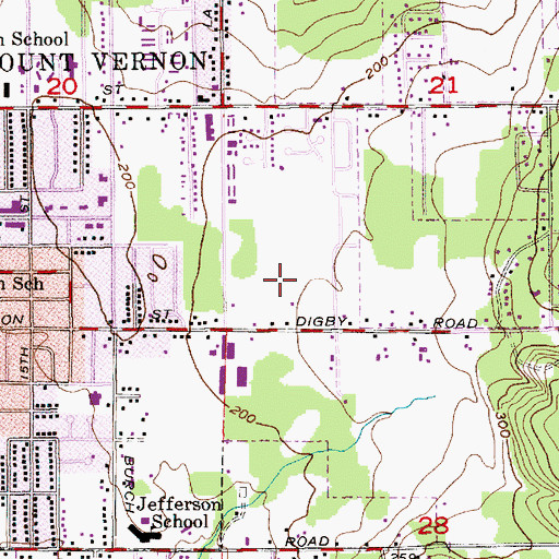 Topographic Map of View Mont Mobile Park, WA