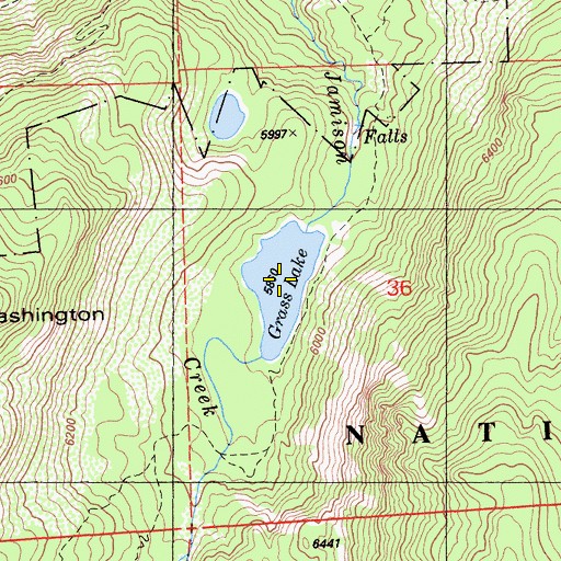Topographic Map of Grass Lake, CA