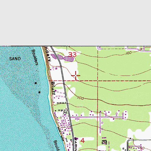Topographic Map of Point Roberts Golf and Country Club, WA