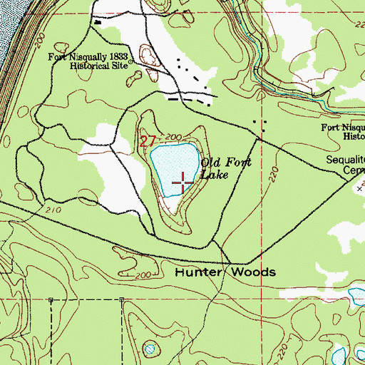 Topographic Map of The Home Course, WA