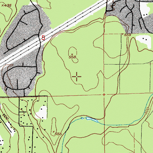 Topographic Map of Druids Glen Golf Club, WA