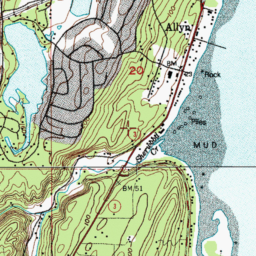 Topographic Map of Saint Hugh Episcopal Church, WA