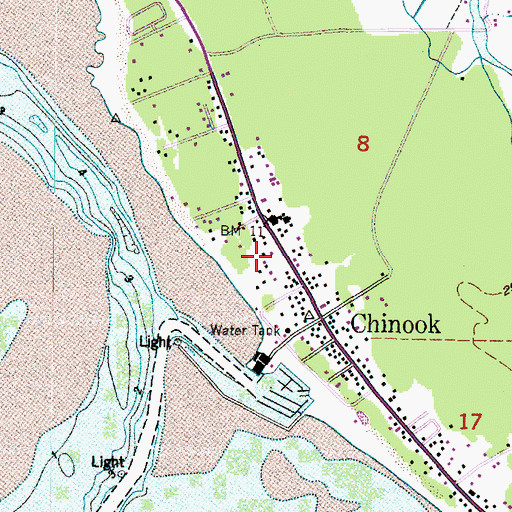 Topographic Map of Shiloh Faith Fellowship Church, WA