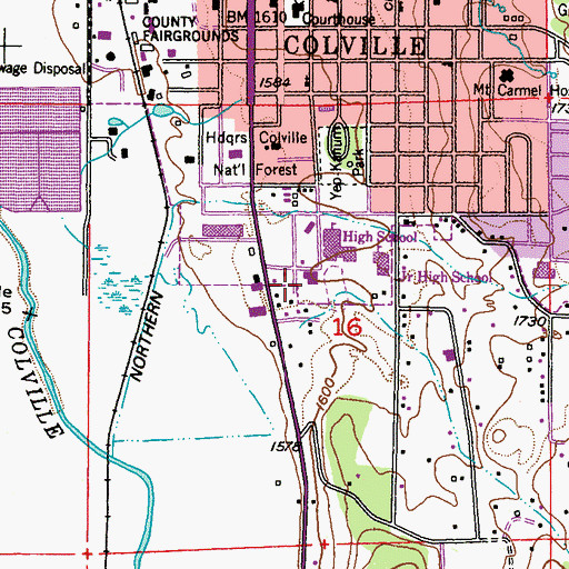 Topographic Map of The Church of Jesus Christ of Latter Day Saints, WA
