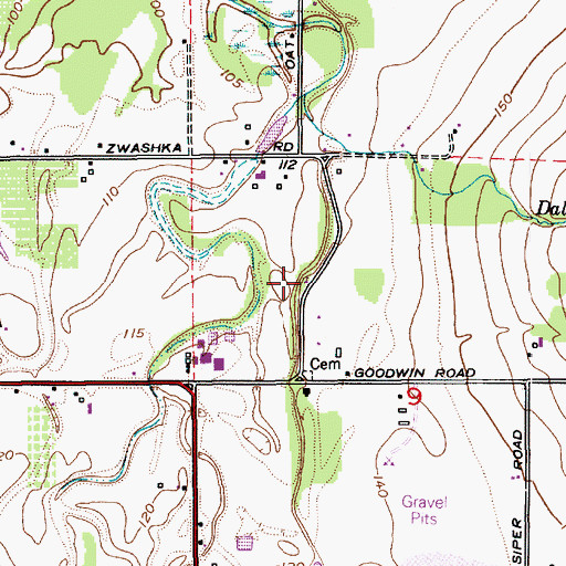 Topographic Map of Hopewell Community Church, WA