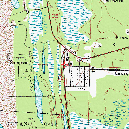 Topographic Map of Saint Jerome Church, WA