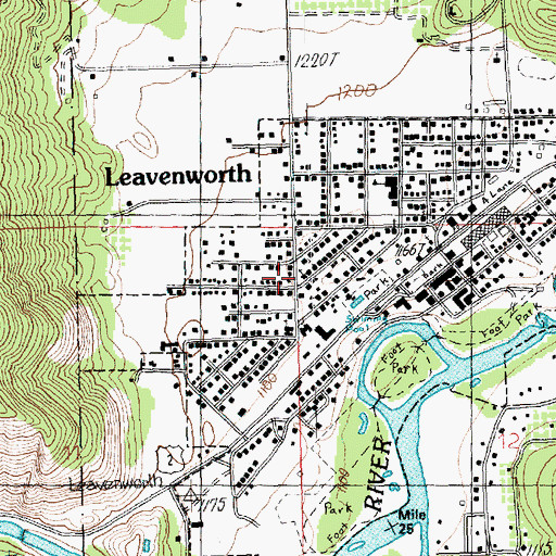 Topographic Map of Faith Lutheran Church, WA