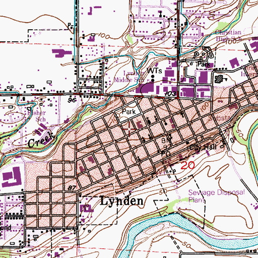 Topographic Map of Faith Reformed Church, WA