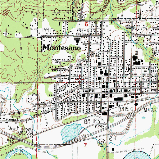 Topographic Map of Landmark Apostolic Church, WA