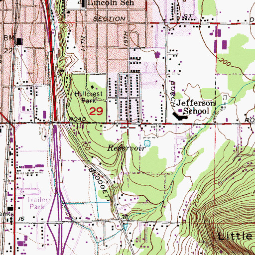 Topographic Map of Saint Luke Lutheran Church, WA