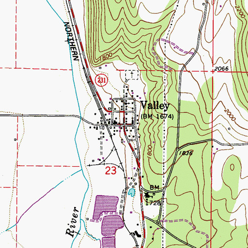 Topographic Map of Holy Ghost Catholic Church, WA