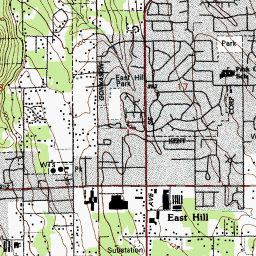 Topographic Map of Charismatic Episcopal Church Holy Trinity, WA