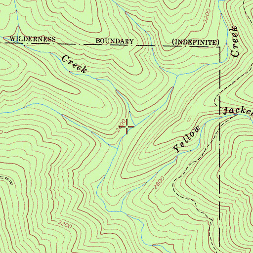 Topographic Map of Halfmoon Creek, CA