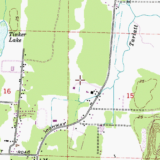 Topographic Map of Pacific County Administration Facility, WA