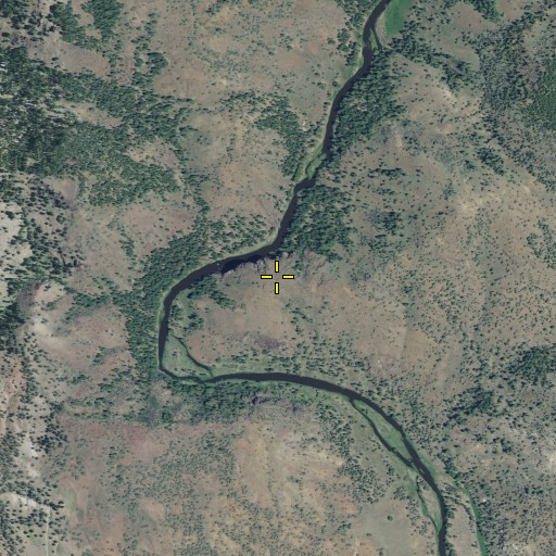 Aerial/Satellite Image of Hanging Rock, CA