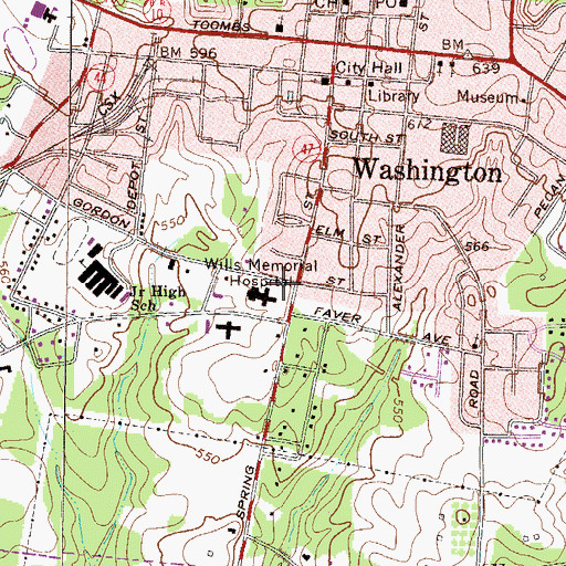 Topographic Map of Serenity Behavioral Health Systems, GA