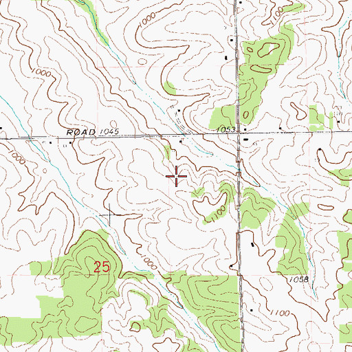 Topographic Map of Hillview Farm, WI
